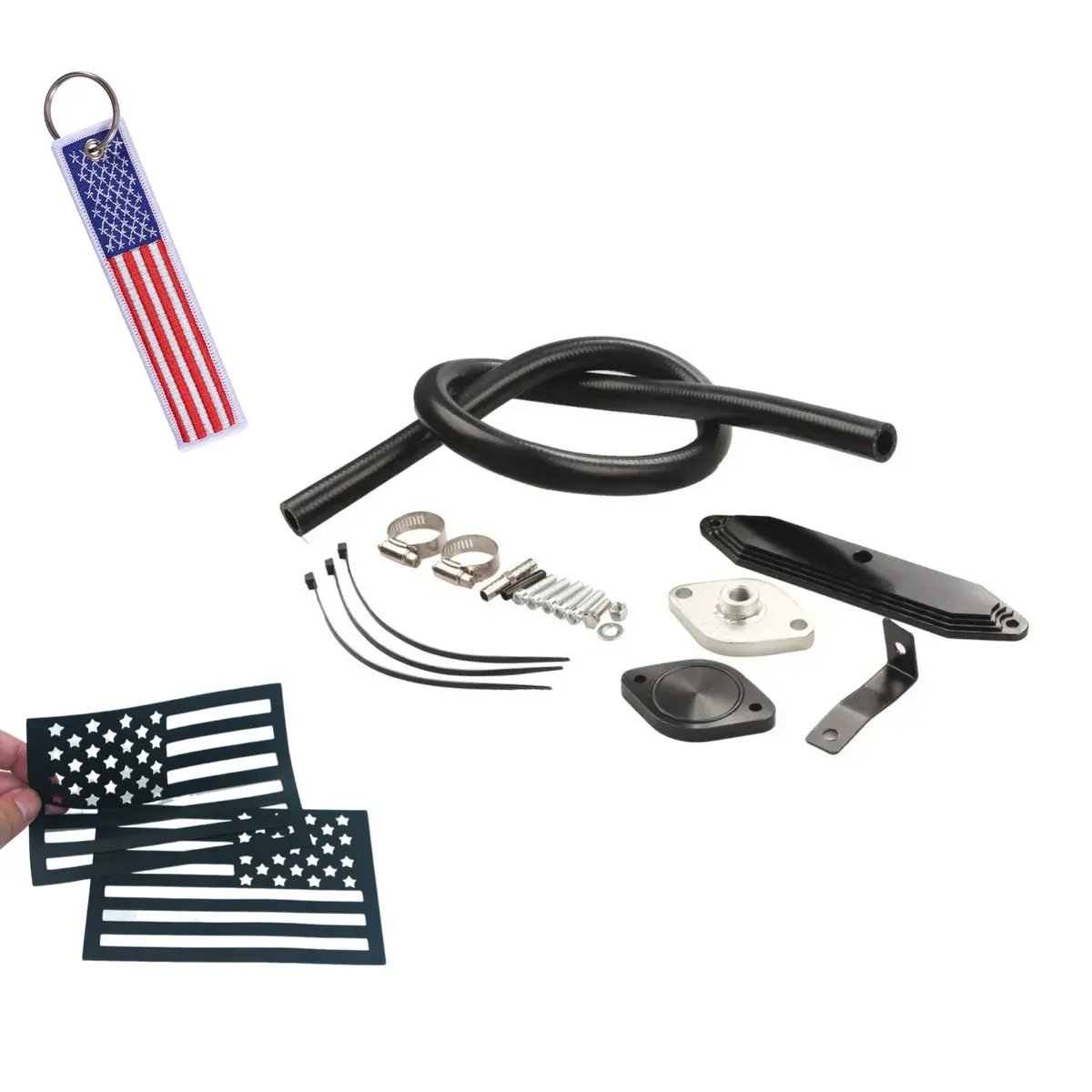 Egr Vale Delete Cooler Delete Kit For 2011-2017 Ford F250 F350 F450 F550 6.7L Powerstroke 1