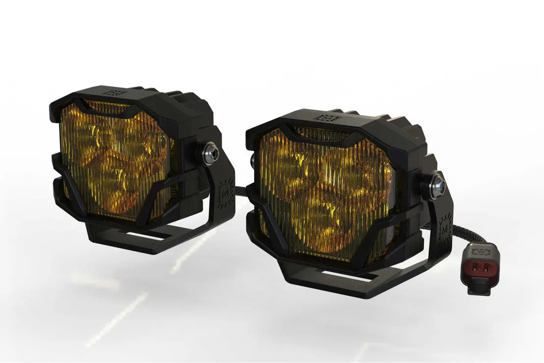 Morimoto 4Banger Led Pods 2.0 Ncs Yellow (Assorted Beam Patterns) 1