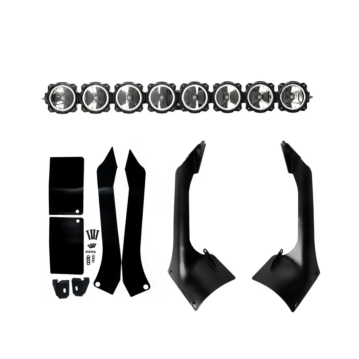 Kc Hilites 50" Pro6 Gravity® Led - 8-Light - Light Bar System - 160W Combo Beam - For 18-24 Jeep Jl / Jt # 91336 1
