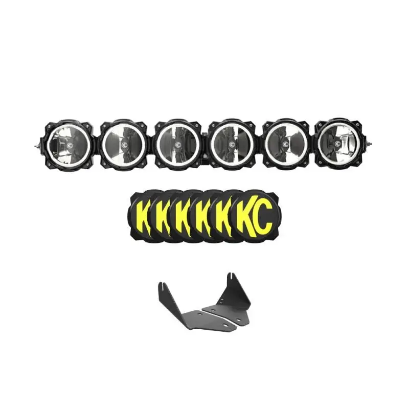 Polaris Rzr Turbo R Pro Xp Pro S Light Bar Kit - 39 Pro6 Gravity® Led - 6-Light - Light Bar System - 120W Combo Beam 1