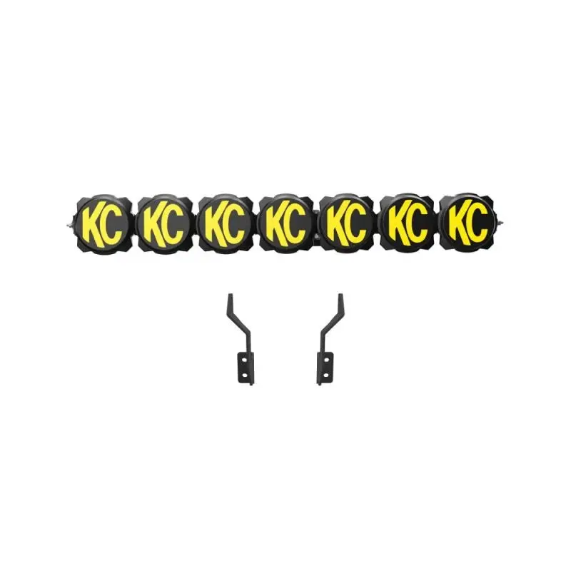 Gravity® Led Pro6 - 7-Light Bar Kit - Front Bumper - Gen4-5 17-24 Ford Super Duty 1