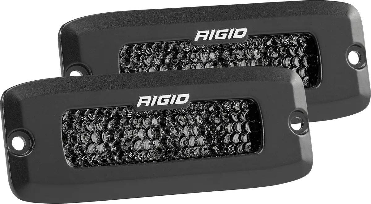 Rigid Industries Spot Diffused Midnight Flush Mount Pair Sr-Q Pro - 925513Blk 1