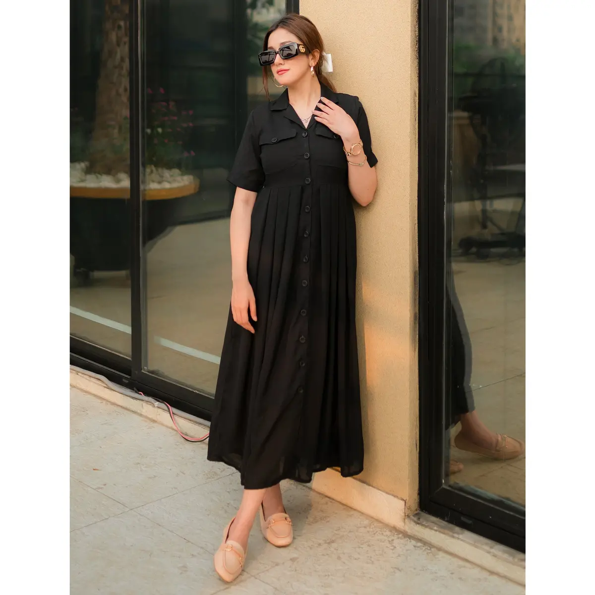 Formal Maxi Dress (Black) 1