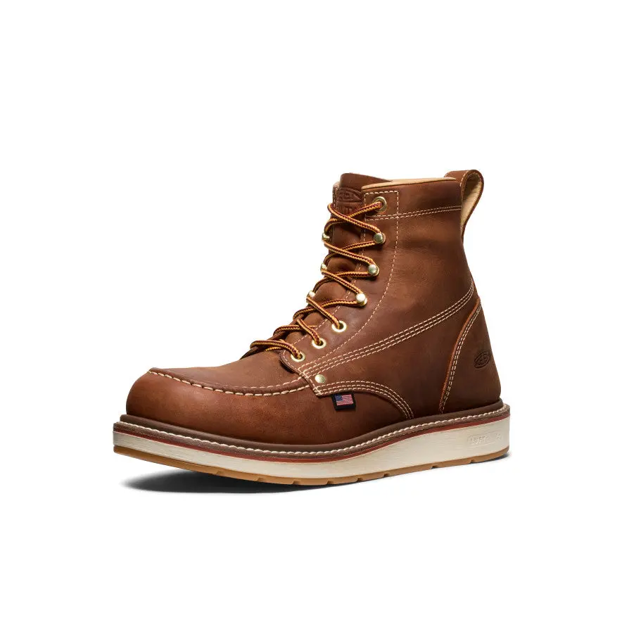 Men's Liberty 6" Boot (Soft Toe) | Leather Brown/Birch 3