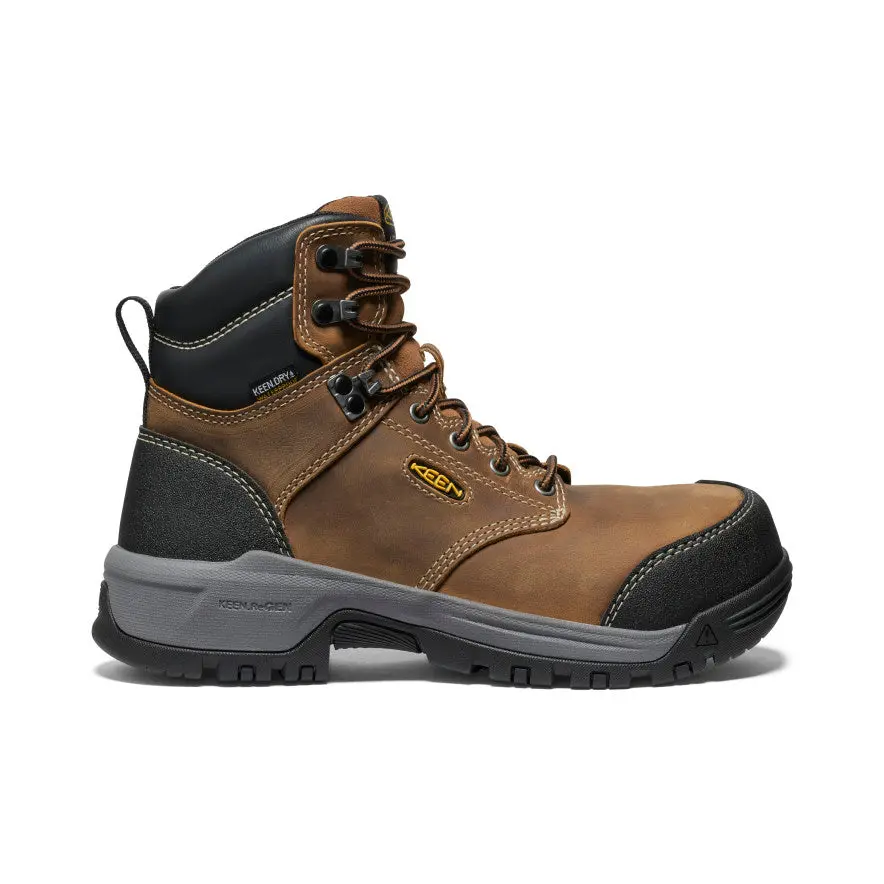 Women's Evanston 6" Waterproof Boot (Carbon Toe)  |  Bison/Black 1