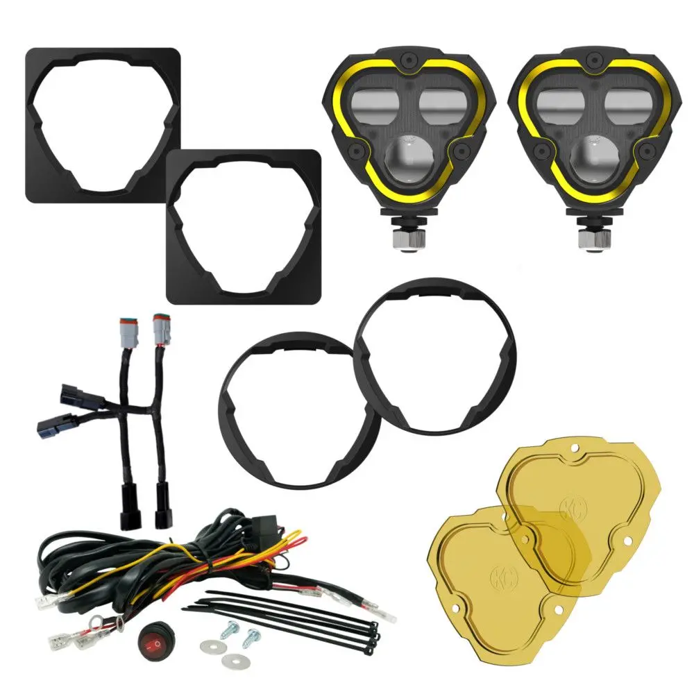 Flex Era® 3 Dual Mode Sae Fog Led Light Pods - 2-Light Master Kit - Toyota Aftermarket Bumper 1