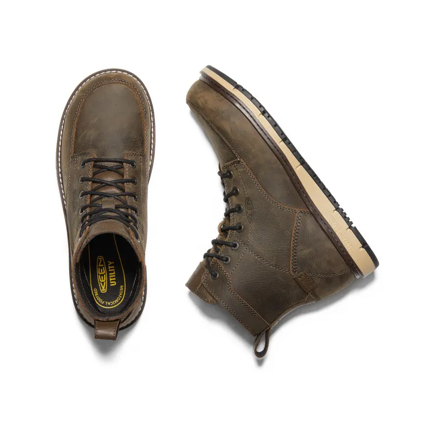Men's San Jose 6" Waterproof Boot (Aluminum Toe) | Cascade Brown/Black 4