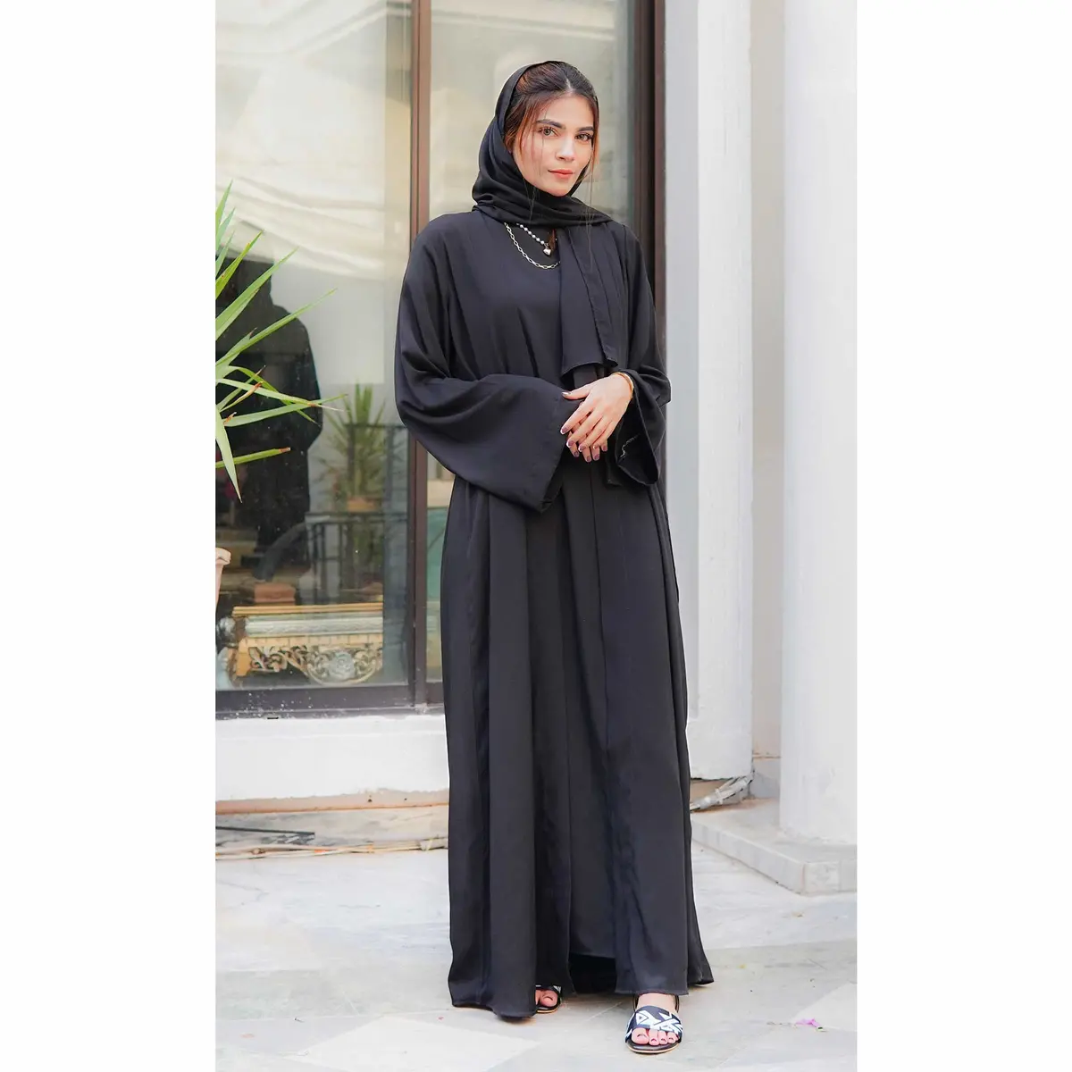 Abaya (Full Black Color) 1