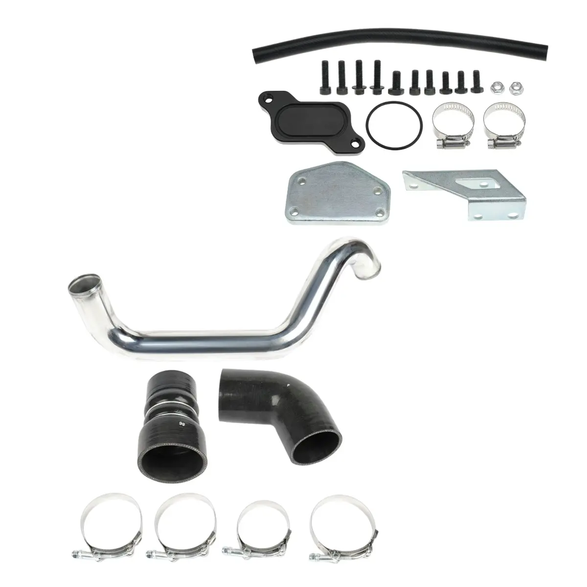 Egr Delete Kit & Intercooler Pipe For 2004.5 2005 6.6 Duramax Lly Chevy Silverado 2500 3500 Hd Gmc Sierra 1