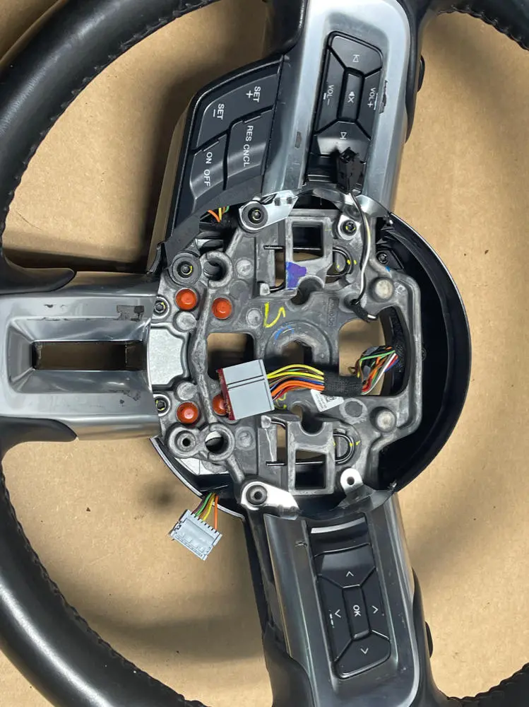 2018-23 Ford Mustang Leather Steering Wheel 62K Miles 217 2