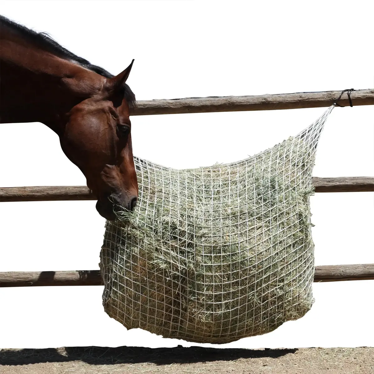 Freedom Feeder Extended Day Net - Slow Feed Hay Net - 2 String Bale - 3 Size Mesh Options 1