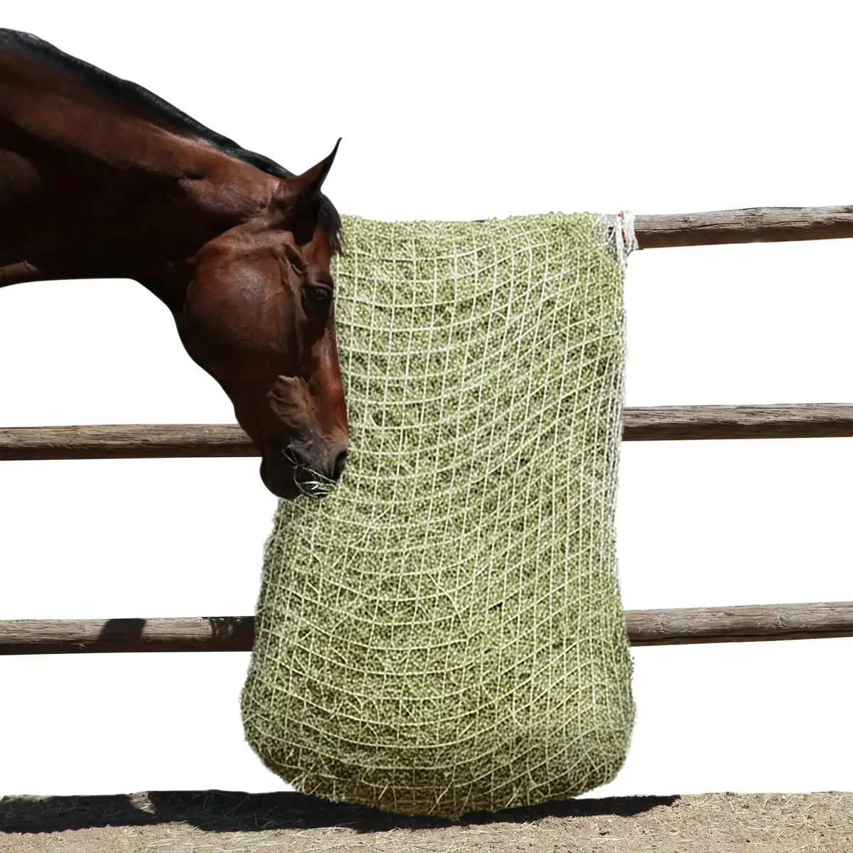 Freedom Feeder Full Bale Hay Net - Slow Feed Hay Net - 3 String Bale - 3 Size Mesh Options 1