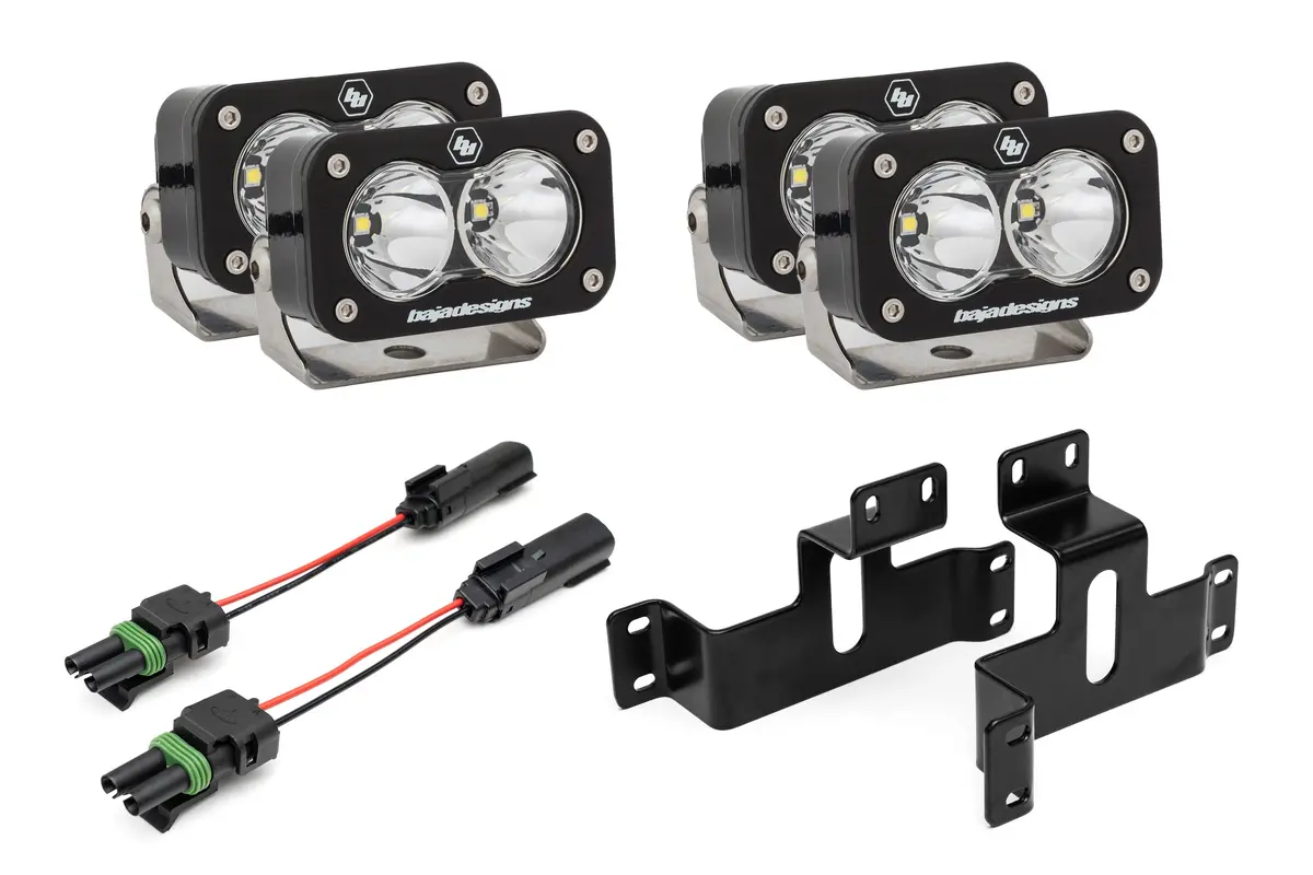 Spv Parts 2021-2026 Ford F-150 & Bronco Raptor Oem (Sae) Fog Light Upgrade Kit With Brackets And Baja Designs S2 Lights 1