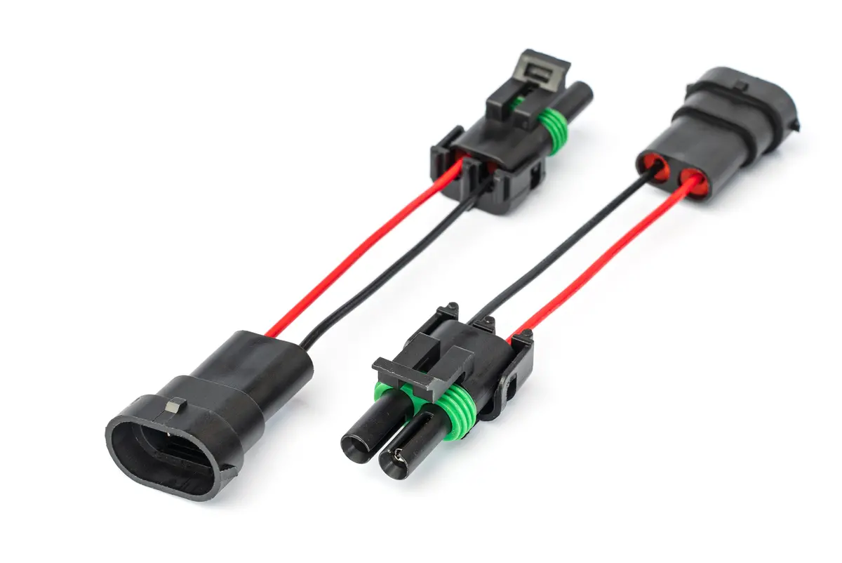 2 Pole Wp Connector Adapters To H11 Factory Fog Connector (Pair) (Bronco & Others) 1