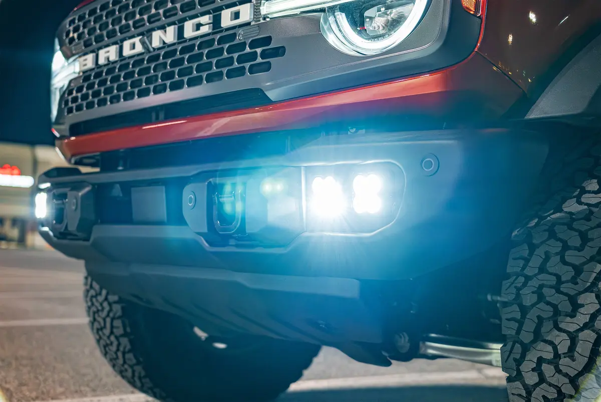 Spv Parts 2022 Up Ford Bronco (Capable Bumper) Morimoto 4Banger Ncs & Hxb Capable Bumper Fog Light Kit 1