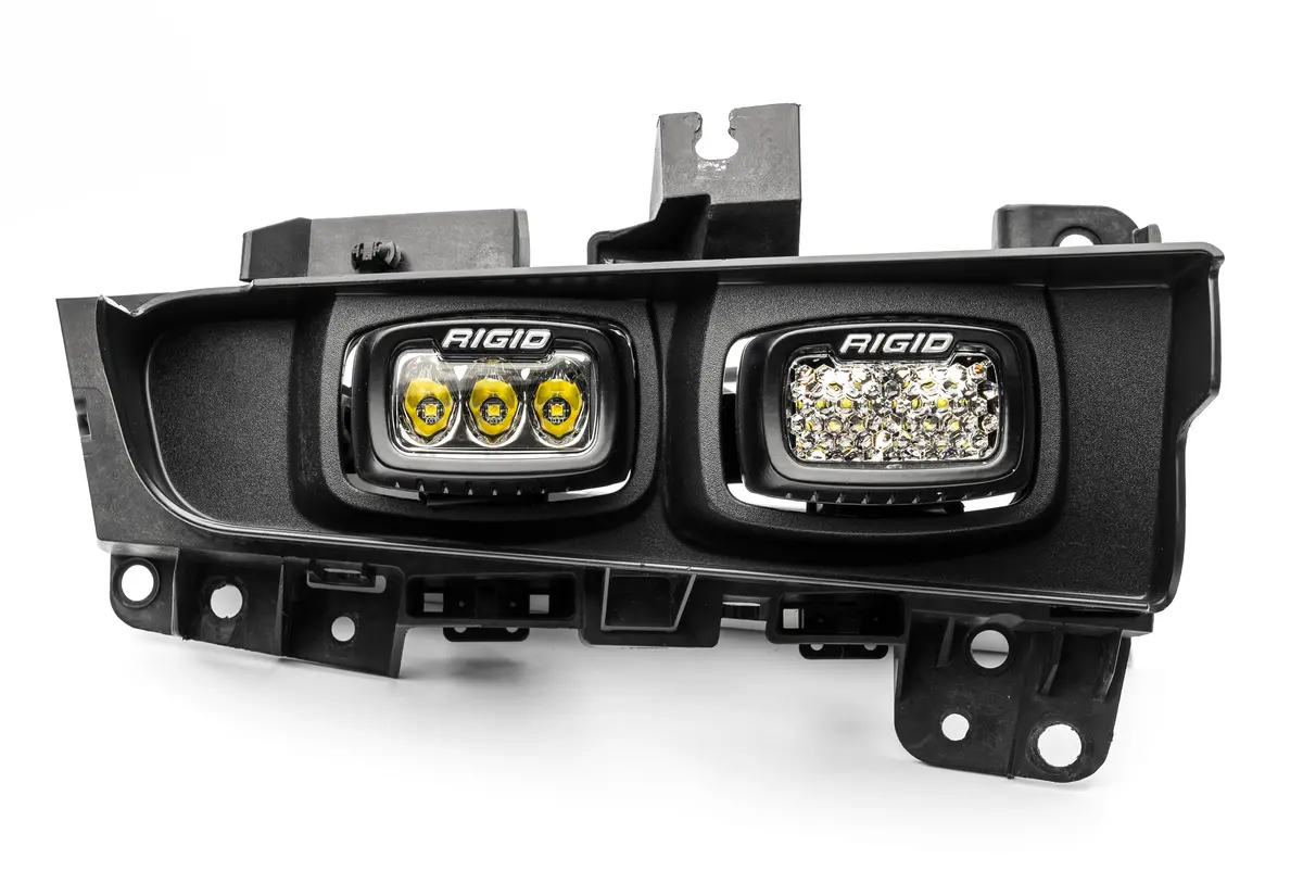 Spv Parts 2021-2026 Ford F-150 Raptor & Bronco Raptor Oem Fog Light Upgrade Kit With Brackets & Rigid Sr-M Direct Replacement Lights 11