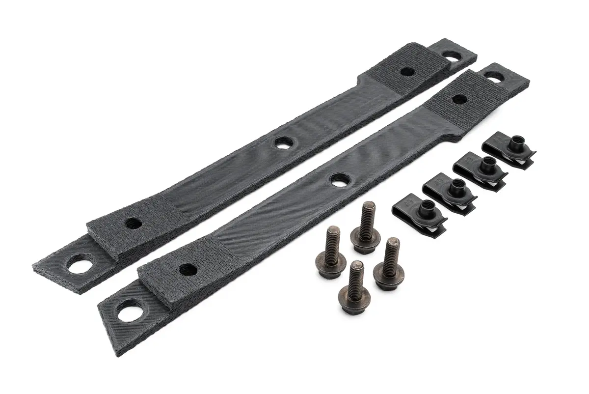 Bronco Raptor Front Bumper Fog Splash Panel Adapters (When Mounting Aftermarket Fogs) 1