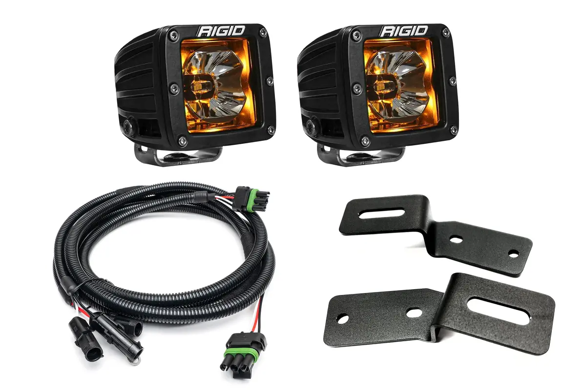 Spv Parts 2021-2025 Ford Bronco A-Pillar Light Kit (Includes Choice Of Rigid Industries Lights & Spv A-Pillar Mounts/Custom Harness) 1