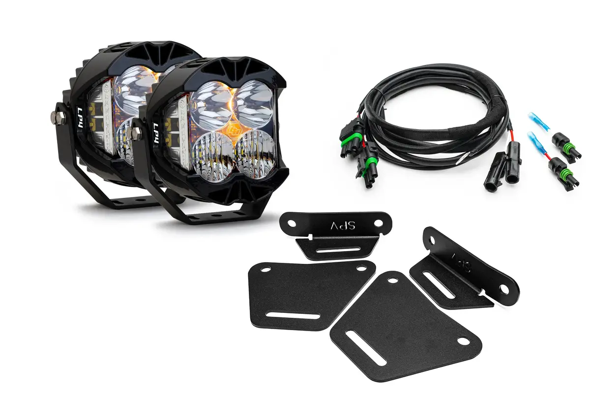 Spv Parts 2021+ Ford Bronco Modular Bumper Light / Light Bar Kit With 30" Light Bar Or 2 Lights 9