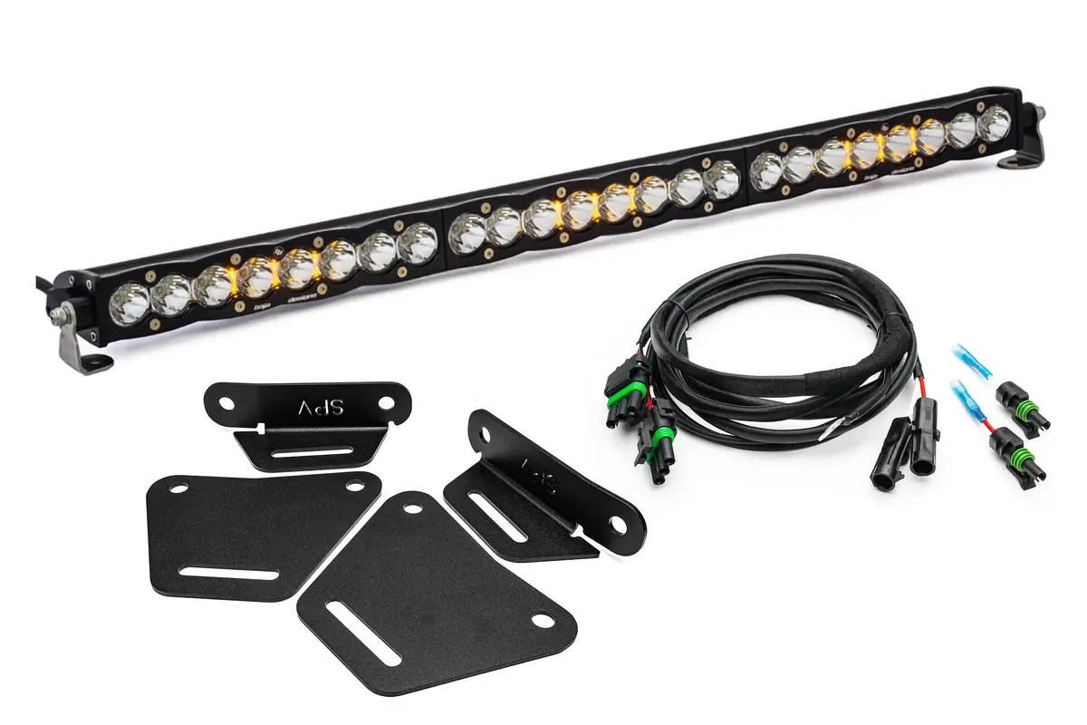 Spv Parts 2021+ Ford Bronco Modular Bumper Light / Light Bar Kit With 30" Light Bar Or 2 Lights 4