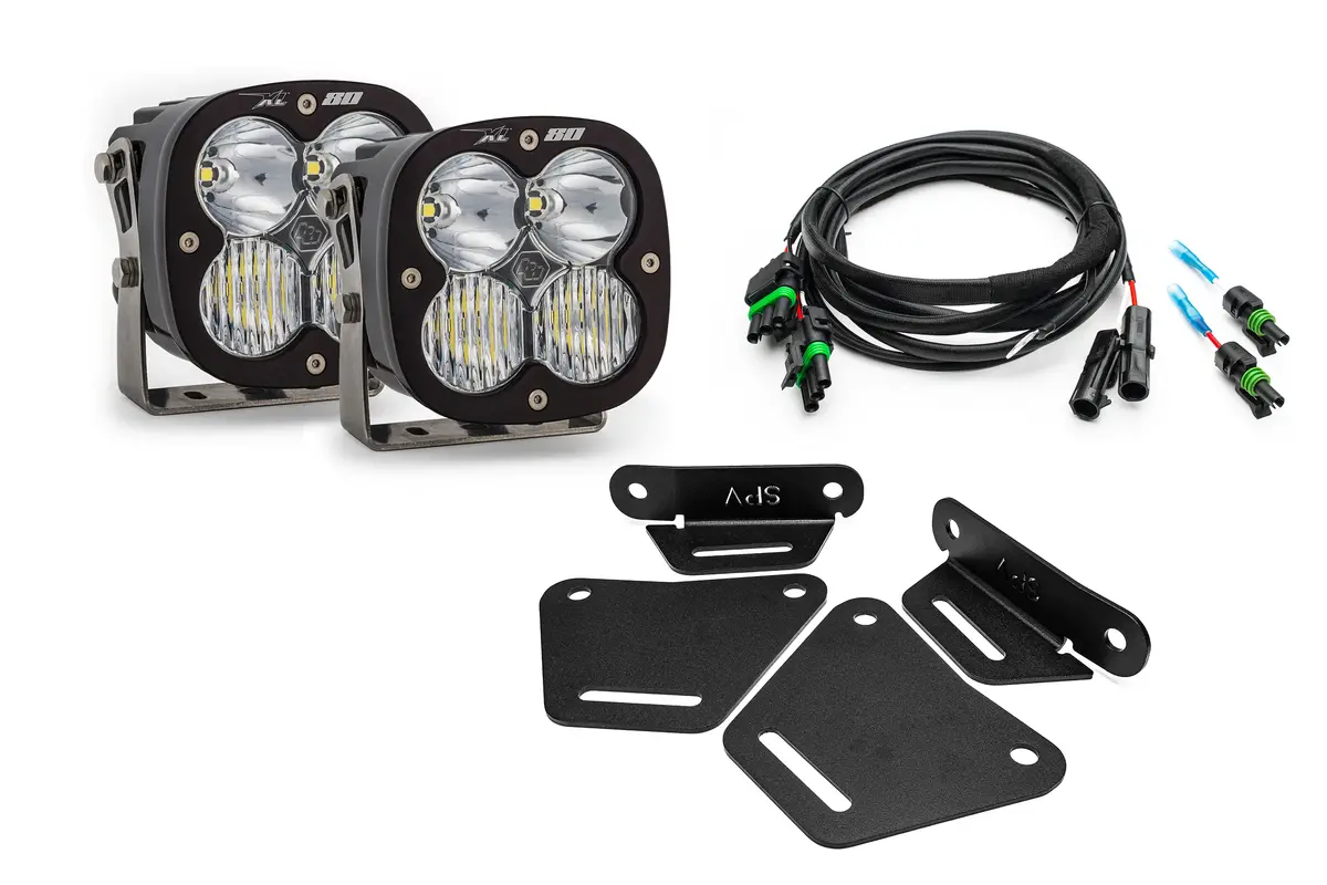 Spv Parts 2021+ Ford Bronco Modular Bumper Light / Light Bar Kit With 30" Light Bar Or 2 Lights 11