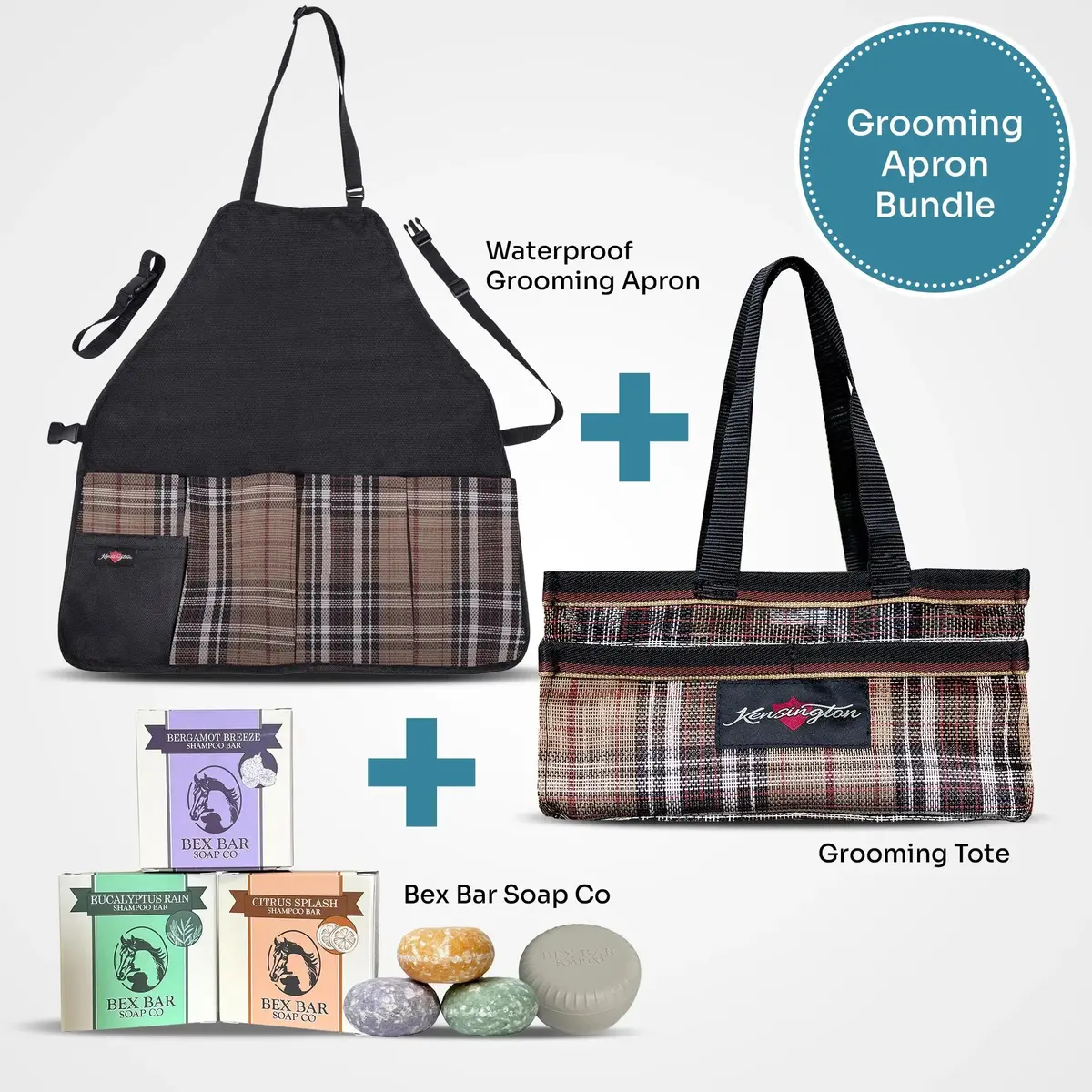 Bundle Waterproof Full Grooming Apron, Tote And Bexbars 1