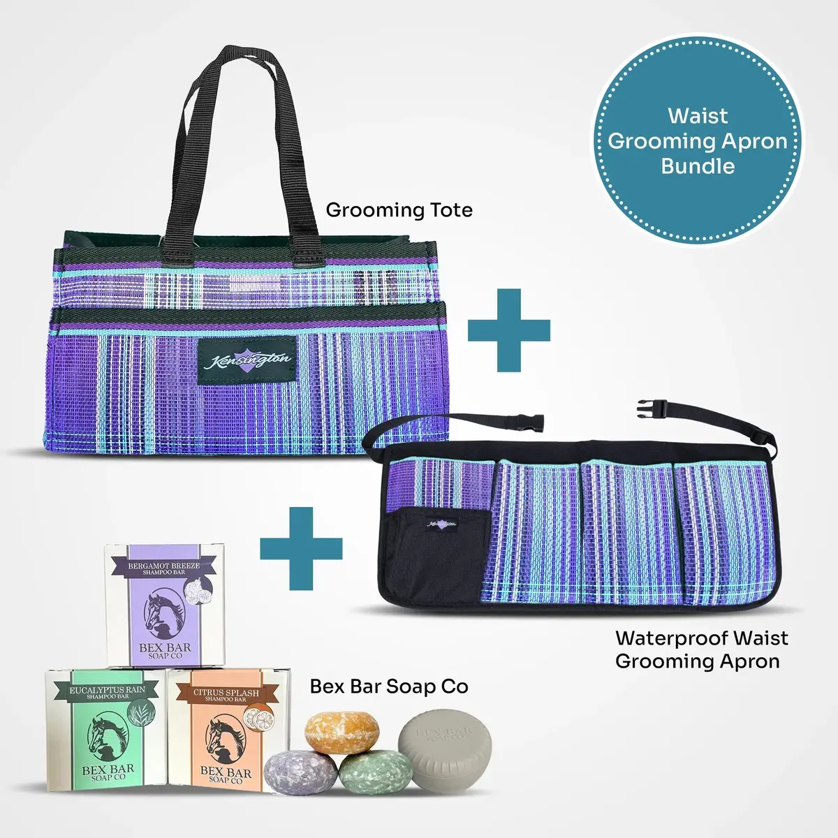 Bundle Waterproof Waist Grooming Apron, Tote And Bexbars 4