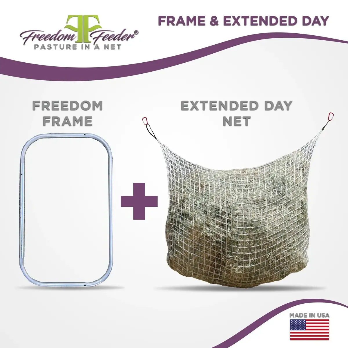 Bundle: Freedom Feeder Extended Day Net & Freedom Frame 1