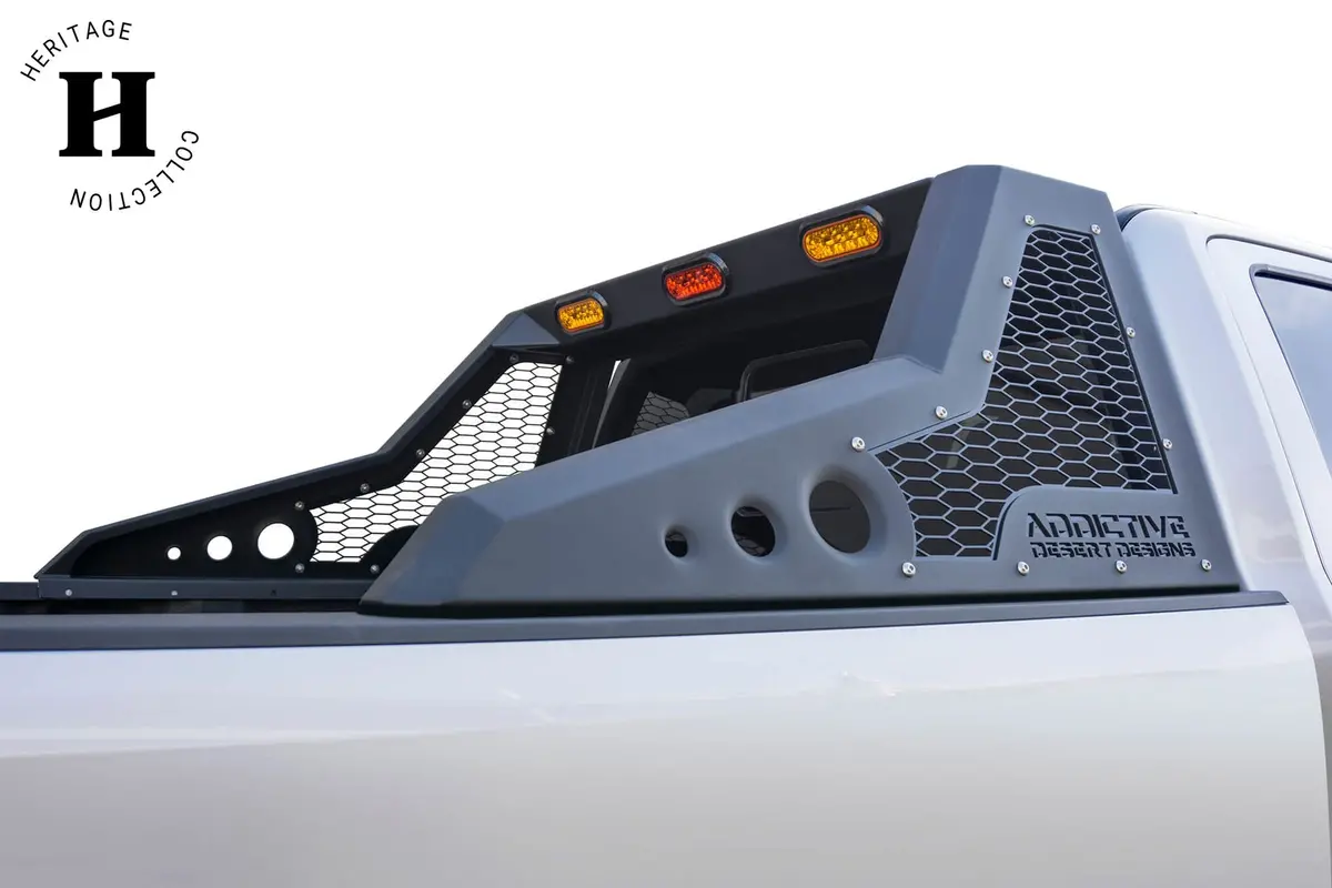 Addictive Desert Designs (Add) | Heritage | 2017 - 2022 Ford Super Duty, 2009 - 2018 Dodge Ram 1500 Honeybadger Chase Rack - C995541440103 1