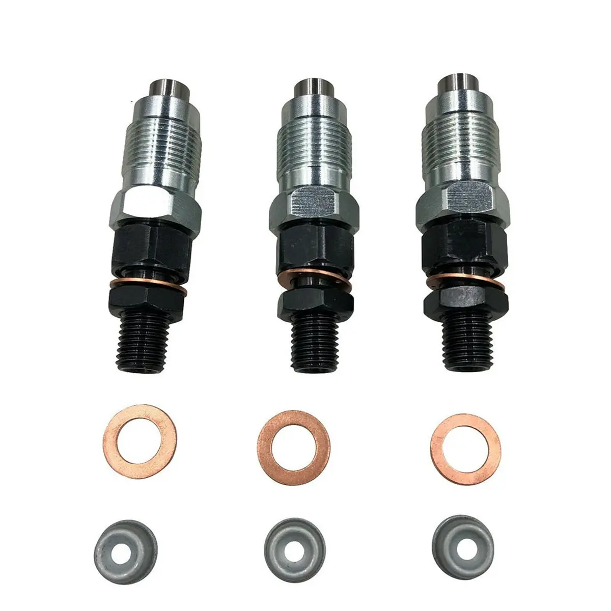Daysyore 3Pcs Fuel Injector H1600-53000 16001-53002 16001-53000 For Kubota D722 Engine 1