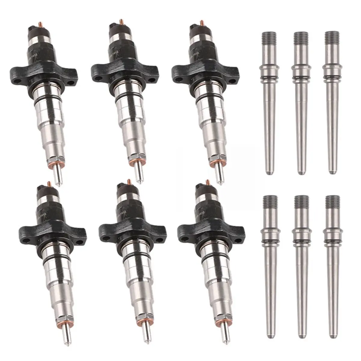 Daysyore 6Pcs 2003-2004 Dodge Ram Cummins 5.9L Engine Fuel Injectors 0986435503 0445120255 1