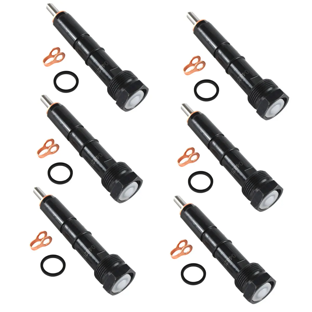 Daysyore 6Pcs Fuel Injector 0432133864 For Bosch 300 Cummins Engine 12 Valve 5.9L 1