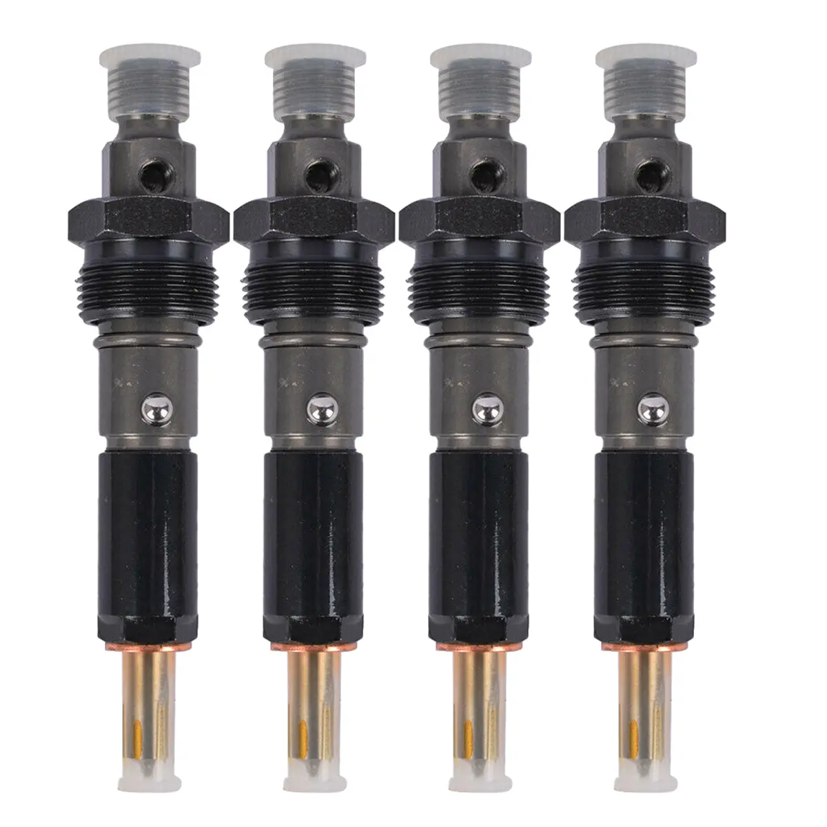 Daysyore 4Pcs Fuel Injector J919331 For Case-Ih Skid Steer 1840 1845C Backhoe 580 1
