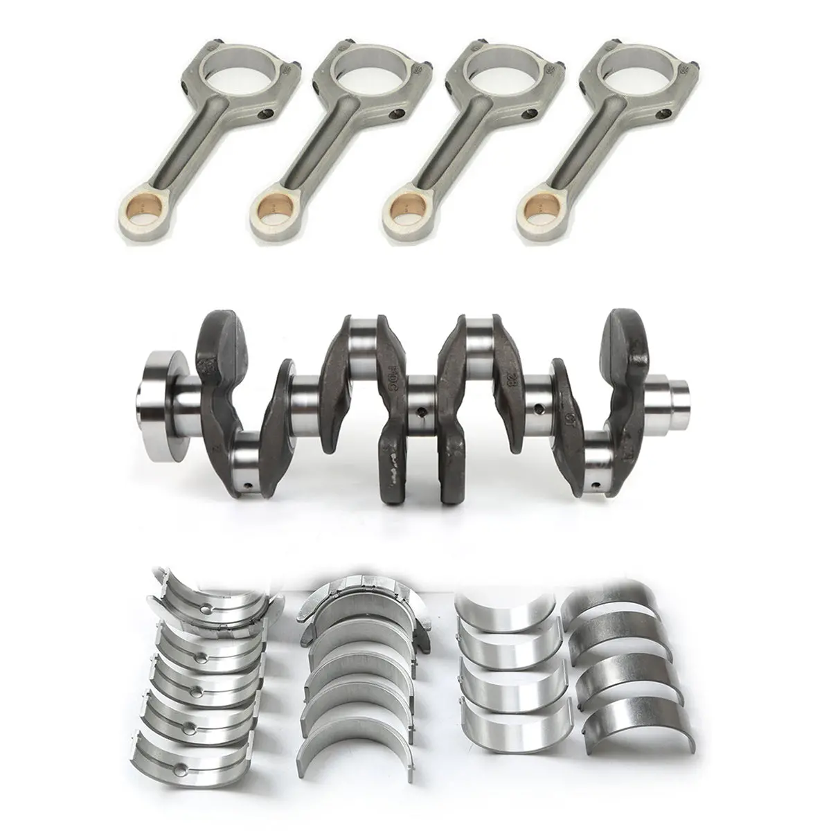 Daysyore Crankshaft + 4Pcs Conrods W/ Bearing Set N20b20 For 2010-2017 Bmw 320I 428I X1 X3 Z4 N20b20a 2.0T 1