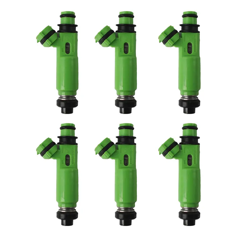 Daysyore  6 Pcs Fuel Injector 195500-3170 For Cadillac Cts Srx Chevrolet Captiva Sport Equinox Gmc Terrain Buick Lacrosse 1