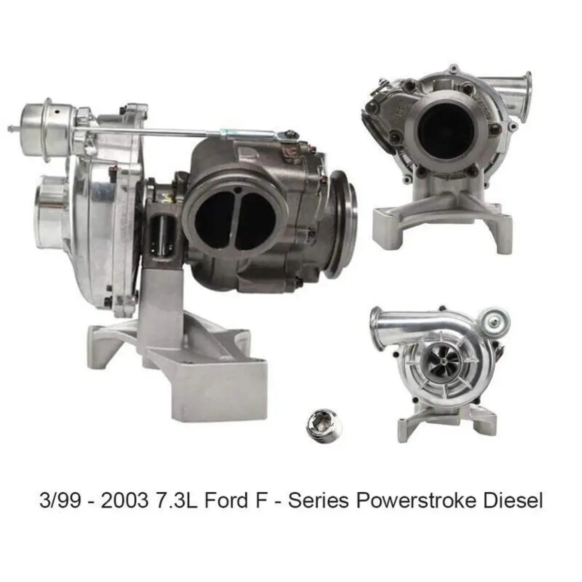 Non Ebpv Turbo Pedestal Exhaust Housing Outlet Kit 1999-2003 7.3L Powerstroke Ford F250 2
