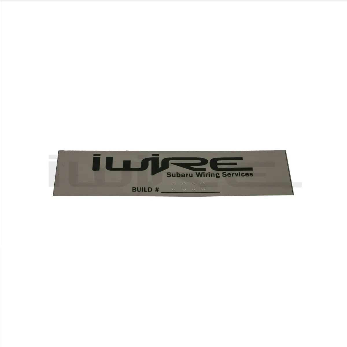 Build Number Plaque 1