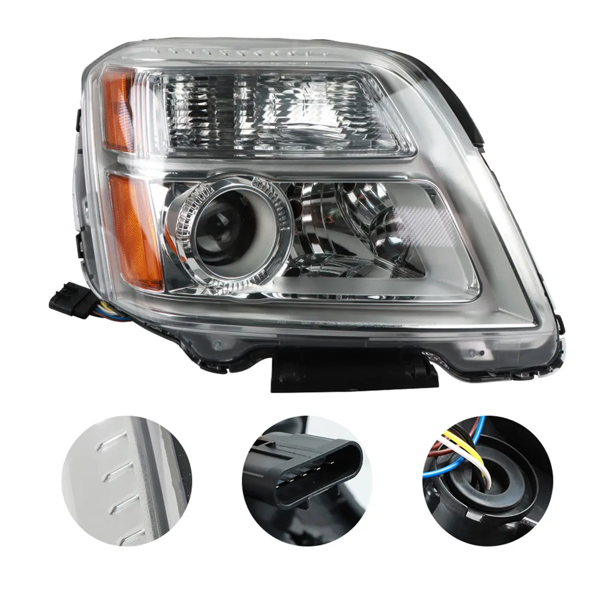 Daysyore Brightness Headlight Assembly Right For 2010-2015 Gmc Terrain Sl/Slt/Sle Durable 2