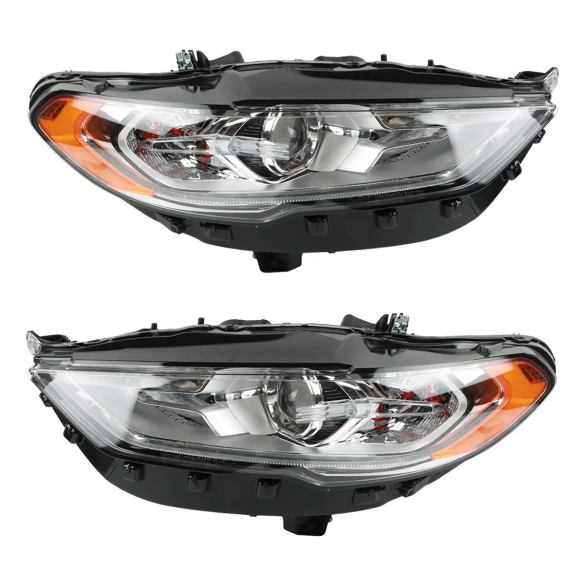 Daysyore Brightness Pair Headlight Assembly For 2017-2020 Ford Fusion  Durable 1