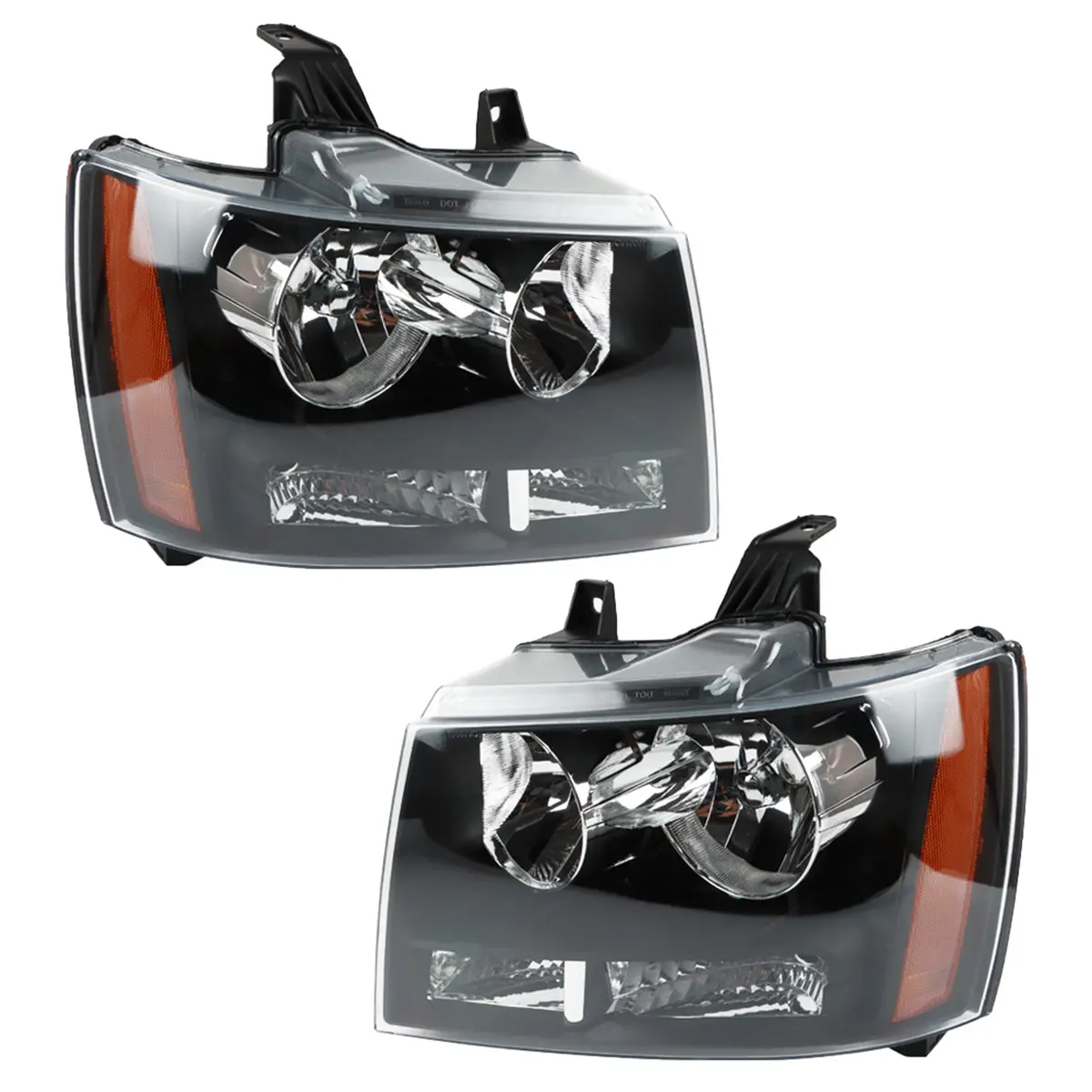 Daysyore Headlight Assembly For 2007-2013 Chevy Avalanche Black Led Drl Projector 1