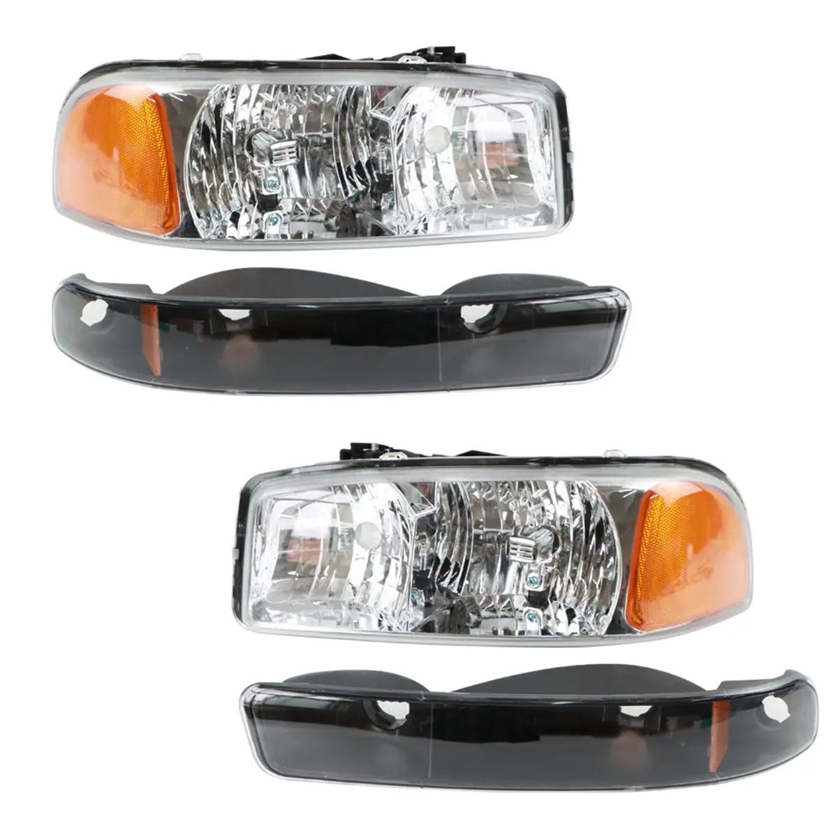 Daysyore 2Pcs Headlight Assembly For 1999 To 2007 Gmc Sierra/Yukon 1