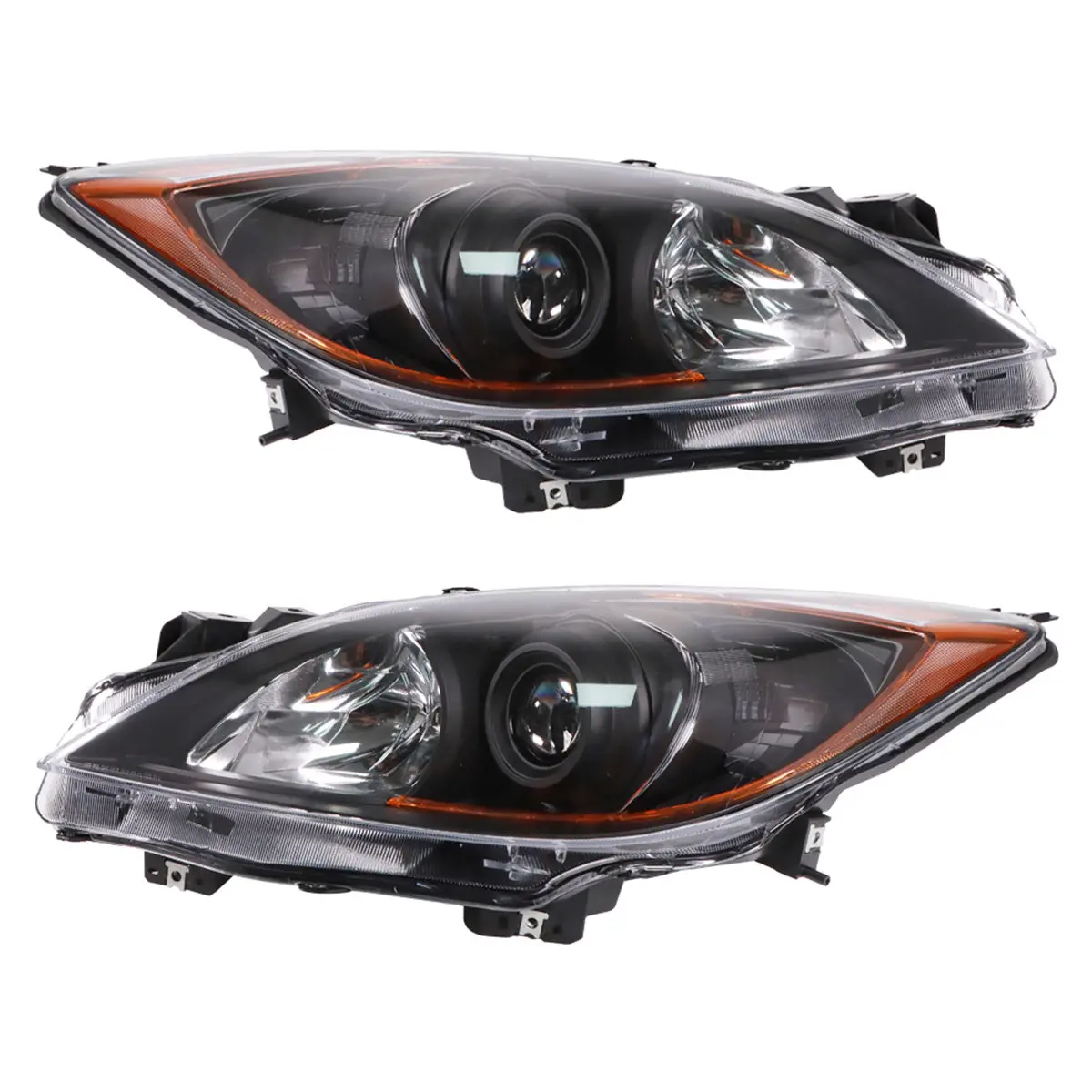 Daysyore 2Pcs Headlight Assembly For 2010 To 2013 Mazda 3 1