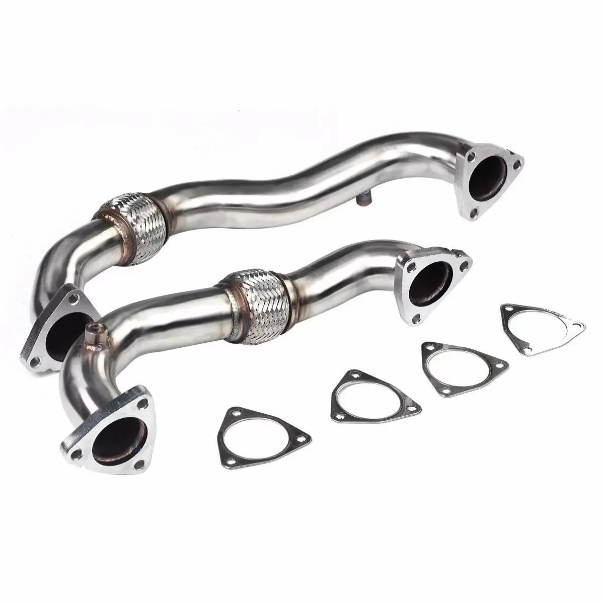 Egr Delete & Up Pipes For 6.4L Powerstork 2008-2010 Ford F250 F350 2
