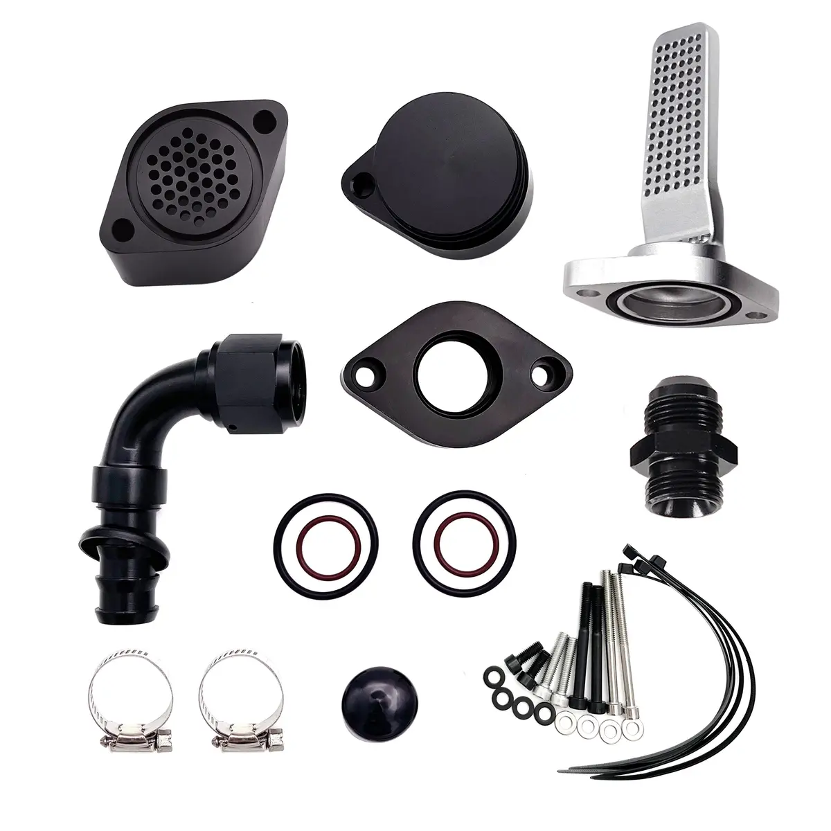 Seguler 2011-2023 6.7L Ford Powerstroke Ccv Pcv Reroute Engine Ventilation Kit(No Tube) 1