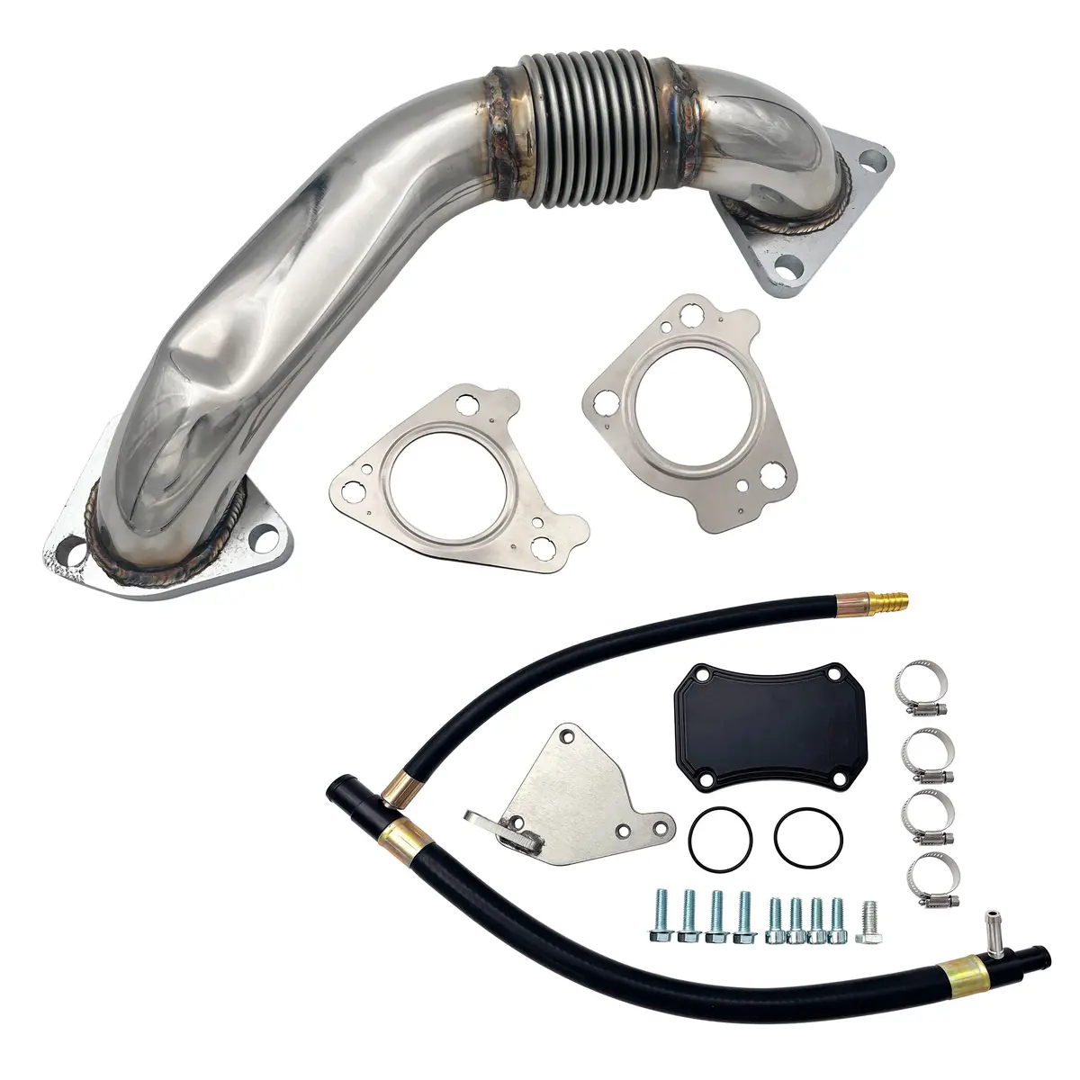 Seguler 2011-2016 6.6L Gmc Chevy Duramax Diesel Lml Up-Pipe & Egr Valve Cooler Delete Kit 1