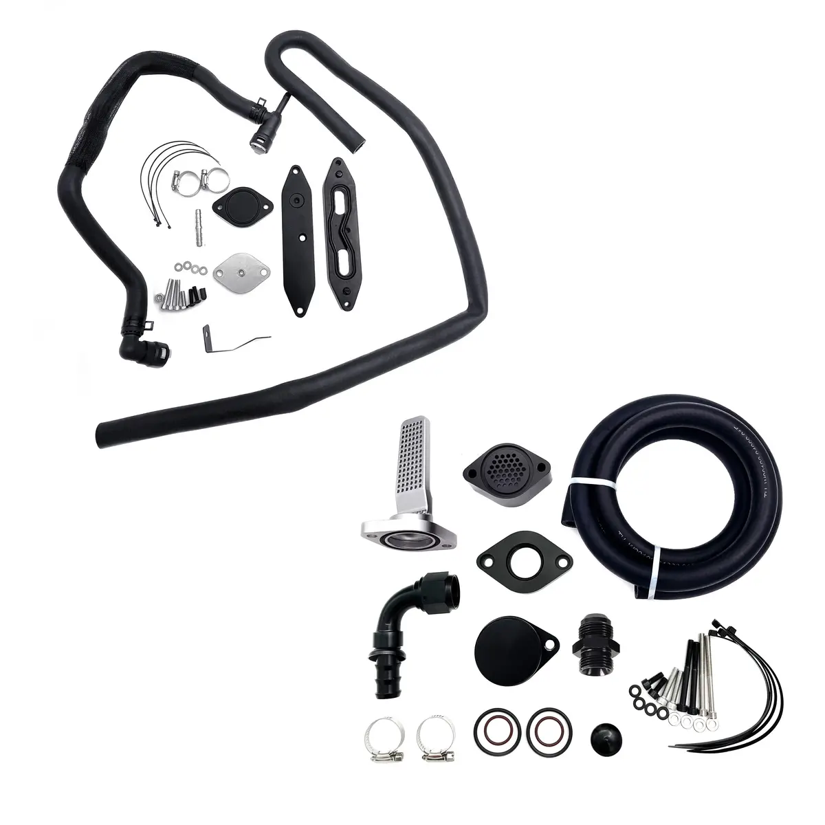 Seguler 2011-2023 6.7L Ford Powerstroke Ccv Pcv Reroute Ventilation Egr Delete Kit 1