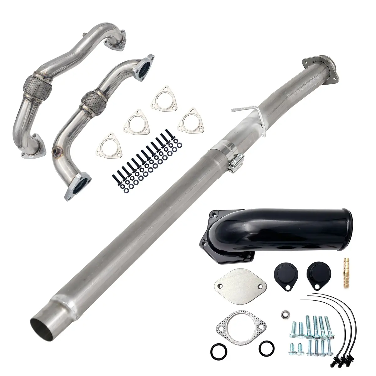 Seguler 4" Cat & Dpf Delete Pipe & Egr Delete Kit For 2008-2010 6.4L Ford Powerstroke 1