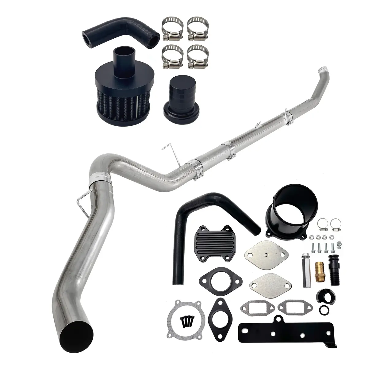 Seguler 5" Turbo Back Dpf/Ccv/Egr Delete Kit For 2013-2018 6.7L Ram Cummins 1