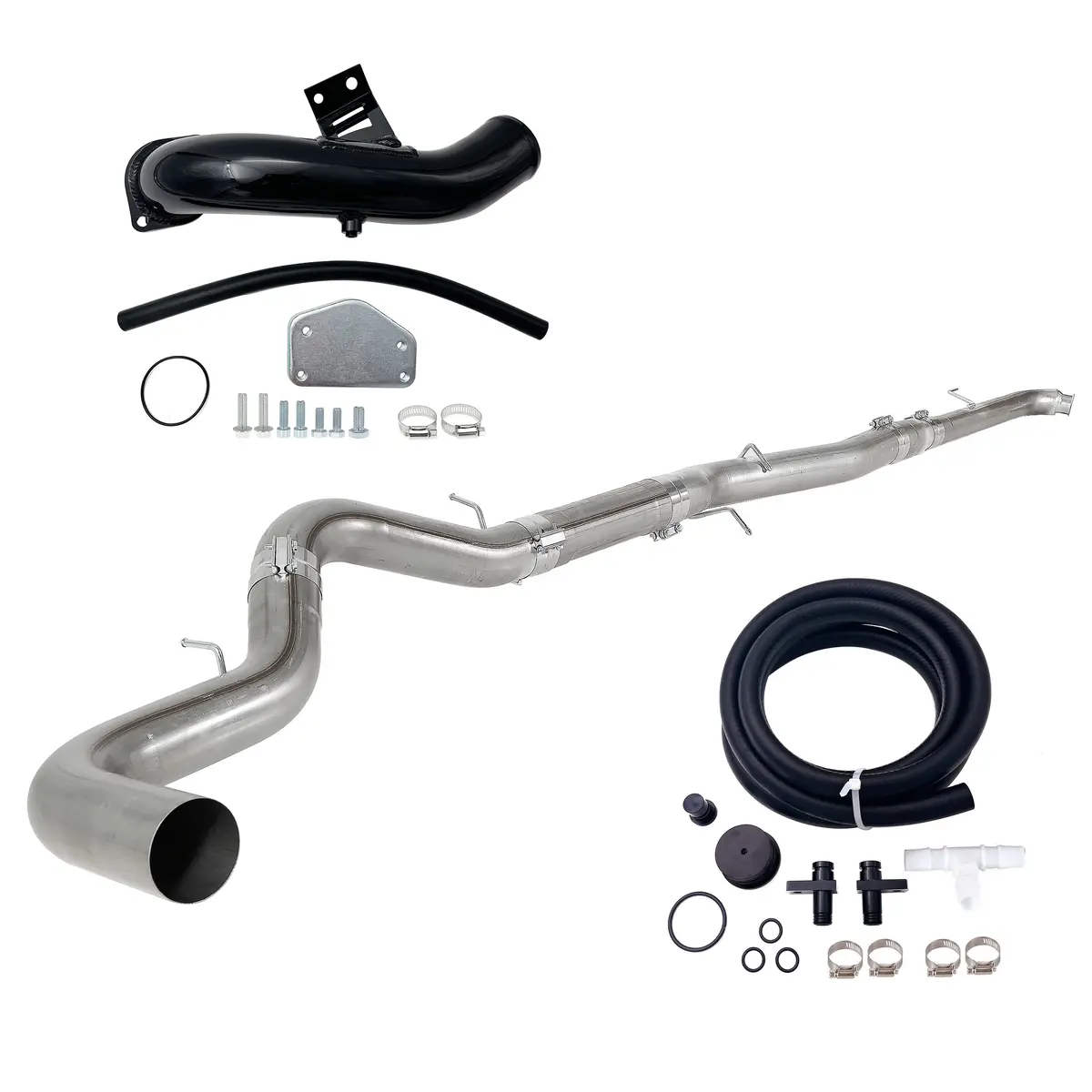 Seguler 2004-2005 6.6L Duramax Lly 5" Dp-Back Dpf Race Pipe & Egr Cooler Delete Kit 1