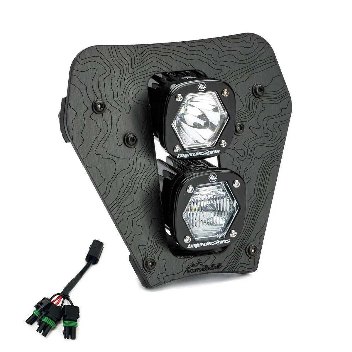 Baja Designs - Ktm Dual S1 Gemini (Dc) Led Headlight Kit W Hi-Low Harness - 2024-2025 Ktm Exc-F 1